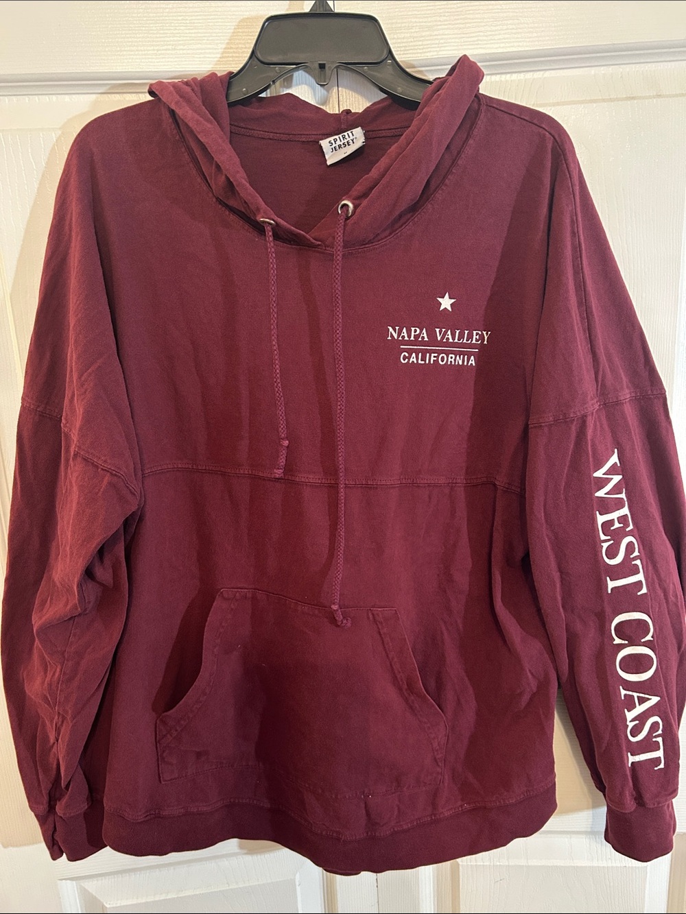 Napa Valley California 'West Coast' Burgundy Hoodie